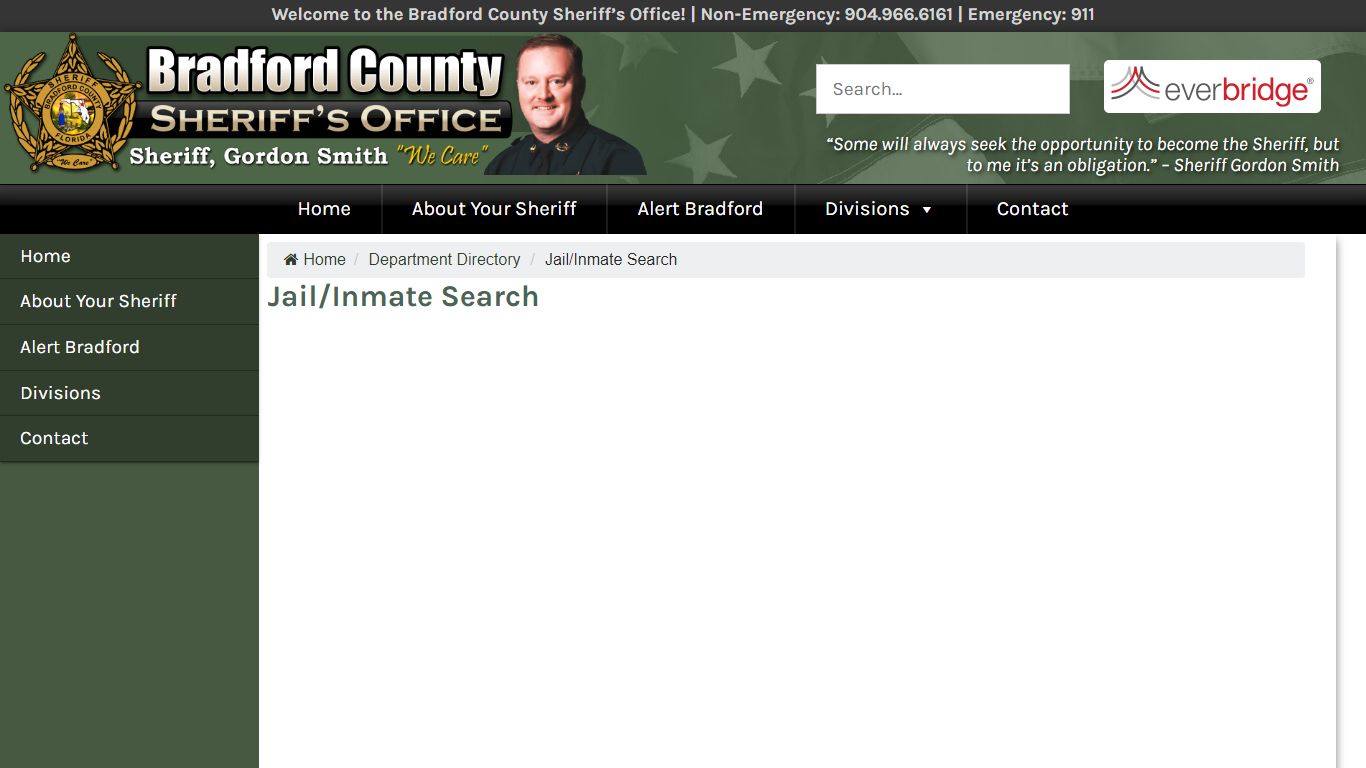 Jail/Inmate Search – Bradford County Sheriff’s Office